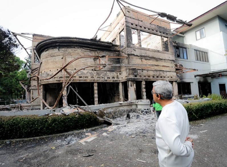 Walikota Bandung Tinjau Kerusakan Gedung Cagar Budaya Pasca Unjuk Rasa